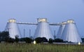 Industrial silo buildings Royalty Free Stock Photo