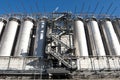 Industrial silos Royalty Free Stock Photo