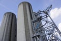 Industrial Silos Royalty Free Stock Photo