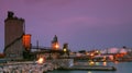 Industrial site in Piraeus Royalty Free Stock Photo