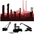 Industrial skylines and machines