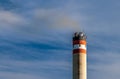 Industrial smokestack pollution