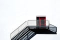 Industrial stairs of a modern building in Rotterdam Royalty Free Stock Photo