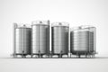 Industrial Storage Facility Tanks And Silos For Raw Materials Royalty Free Stock Photo