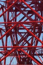 Industrial structure of big crane Royalty Free Stock Photo