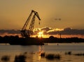 Industrial sunset Royalty Free Stock Photo