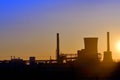 Industrial sunset Royalty Free Stock Photo