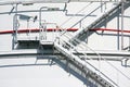 Industrial tank staircase Royalty Free Stock Photo