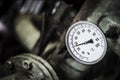 Industrial temperature gauge Royalty Free Stock Photo