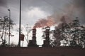 Industrial Toxic Factory Smoke polluting air | Environment Pollution