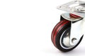 Industrial trolley single Swivel Rubber Caster Wheels. Royalty Free Stock Photo