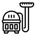 Industrial vacuum cleaner icon outline vector. Interior floor