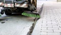 Industrial vehicle sweeper