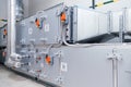 Industrial ventilation handling unit. Recirculation system appliance Royalty Free Stock Photo