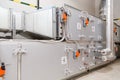 Industrial ventilation handling unit. Recirculation system appliance Royalty Free Stock Photo