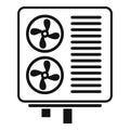 Industrial ventilation icon, simple style