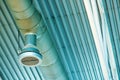 Industrial ventilation system pipes Royalty Free Stock Photo