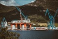 Industrial view of Odda Norway