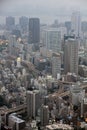 Industrial view of Tokyo with busy roads, skyscrapers and Tokyo