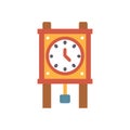 Industrial Wall Clock Icon Design Royalty Free Stock Photo