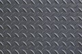 Industrial wallpaper of functional anti-slip metal tread plate in grey silver color and rough raised surface pattern. Creative Royalty Free Stock Photo