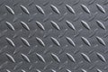 Industrial wallpaper of functional anti-slip metal tread plate in grey silver color and rough raised surface pattern. Creative Royalty Free Stock Photo