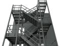 Industrial warehouse stairs