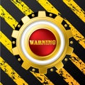 Industrial warning button design