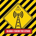 Industrial symbol - radio communication
