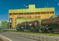 Industrial waste incinerator in an industrial park Frankfurt-Hoechst