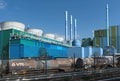 Industrial waste incinerator in an industrial park Frankfurt-Hoechst