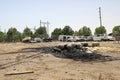 Industrial waste in Jeddah, Saudi Arabia, January 2018