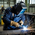 Industrial Welding Work Royalty Free Stock Photo
