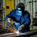 Industrial Welding Work Royalty Free Stock Photo