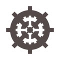 industrial wheel cog gear symbol Royalty Free Stock Photo