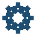 industrial wheel cog gear symbol Royalty Free Stock Photo