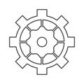 industrial wheel cog gear symbol Royalty Free Stock Photo