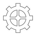 industrial wheel cog gear symbol Royalty Free Stock Photo