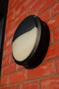 Industrial white and black wall mounted outdoor light UK