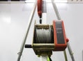 Industrial winch for safety steel coil