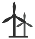 Industrial wind energy, icon