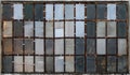 Industrial windows as textures Royalty Free Stock Photo