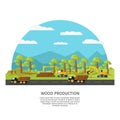 Industrial Wood Manufacturing Template Royalty Free Stock Photo