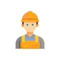 Industrial Worker Icon for Labor Royalty Free Stock Photo