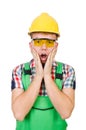 Industrial worker isolated Royalty Free Stock Photo