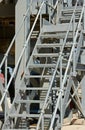 Industrial zinc-coated stairs