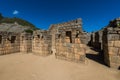 Industrial zone Machu Picchu ruins peruvian Andes Cuzco Peru Royalty Free Stock Photo