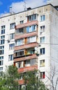 Industrialized apartment block in russia Royalty Free Stock Photo