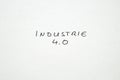 Industrie 4.0 Industry 4.0 in handwriting Royalty Free Stock Photo