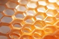 Industrious Honeycomb honey bee. Generate Ai